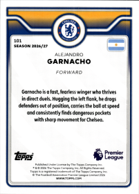 Alejandro Garnacho - Topps Flagship Premier League Base Set 2026-27, Nr. 101