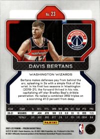 Davis Bertans - Panini Prizm Base Set 2021-22, Nr. 23