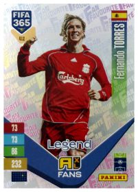 Fernando Torres - Panini Adrenalyn XL FIFA 365 Fan Favourites 2026-27, Nr. 412 – Insert