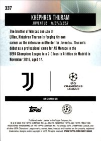 Khéphren Thuram - Topps Finest UEFA Club Competitions Base Set 2025-26, Nr. 337
