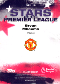 Bryan Mbeumo - Topps Flagship Premier League Stars of the Premier League 2026-27, Nr. SPL 18 – Insert