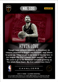 Kevin Love - Panini Illusions Base Set 2020-21, Nr. 131 – Trophy Collection Pink