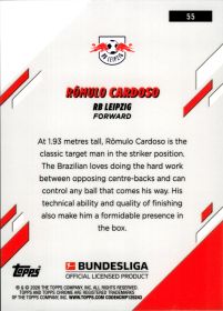 Rômulo Cardoso - Topps Chrome Bundesliga Base Set 2025-26, Nr. 55 – Rookie Card, Pulsar Refractor