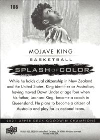 Mojave King - Upper Deck Goodwin Champions Splash of Color 2021, Nr. 108
