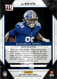 Kadarius Toney - Panini Donruss Elite Series Rookies 2021, Nr. ESR-KTO – Rookie Card, Insert