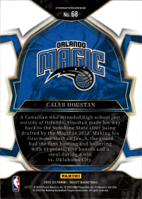 Caleb Houstan - Panini Select Concourse 2022-23, Nr. 68 – Rookie Card