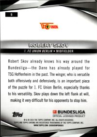 Robert Skov - Topps Chrome Sapphire Bundesliga Base Set 2024-25, Nr. 9
