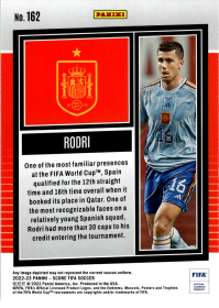 Rodri - Panini Score FIFA Base Set 2022-23, Nr. 162