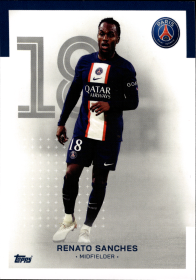 Renato Sanches - Topps Paris Saint-Germain Official Team Set 2023-24, Nr. 9