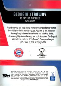 Georgia Stanway - Topps Chrome UEFA Women's Champions League Base Set 2025-26, Nr. 2