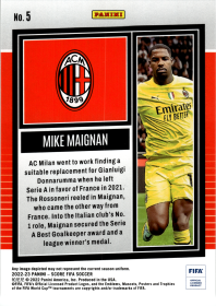 Mike Maignan - Panini Score FIFA Base Set 2022-23, Nr. 5