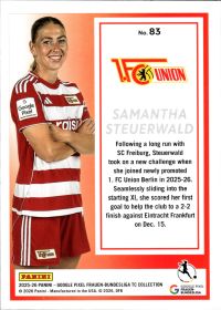 Samantha Steuerwald - Panini Frauen-Bundesliga TC Collection Base Set 2025-26, Nr. 83