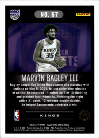 Marvin Bagley III - Panini Illusions Base Set 2020-21, Nr. 67