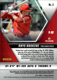Rhys Hoskins - Panini Mosaic Base Set 2021, Nr. 3