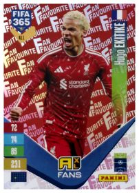 Hugo Ekitike - Panini Adrenalyn XL FIFA 365 Fan Favourites 2026-27, Nr. 411 – Red, Insert