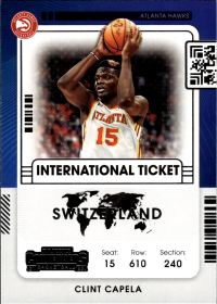 Clint Capela - Panini Contenders International Ticket 2021-22, Nr. 11