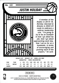 Justin Holiday - Panini Hoops Base Set 2022-23, Nr. 161