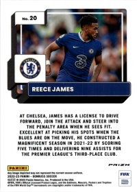 Reece James - Panini Donruss Base Set 2022-23, Nr. 20 – Optic Holo