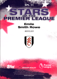 Emile Smith Rowe - Topps Flagship Premier League Stars of the Premier League 2026-27, Nr. SPL 11 – Insert