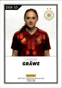 Lisanne Gräwe - Panini DFB-Frauen Team-Set National Debut 2025, Nr. DEB-10 – Insert