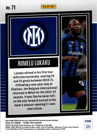 Romelu Lukaku - Panini Score FIFA Base Set 2022-23, Nr. 71