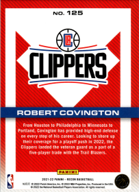 Robert Covington - Panini Recon Base Set 2021-22, Nr. 125