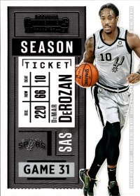 DeMar DeRozan - Panini Contenders Season Ticket 2020-21, Nr. 66