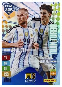 Alexis Mac Allister / Julián Álvarez - Panini Adrenalyn XL FIFA 365 Twin Turbo 2026-27, Nr. 308 – Insert