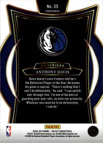 Anthony Davis - Panini Select Concourse 2024-25, Nr. 25