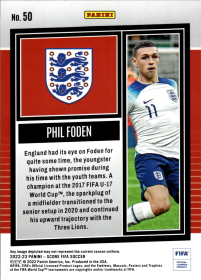 Phil Foden - Panini Score FIFA Base Set 2022-23, Nr. 50