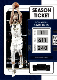 Domantas Sabonis - Panini Contenders Season Ticket 2021-22, Nr. 2