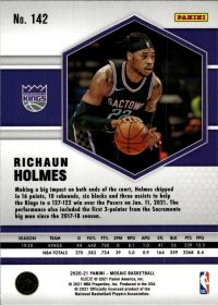 Richaun Holmes - Panini Mosaic Base Set 2020-21, Nr. 142