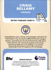 Craig Bellamy - Topps Flagship Premier League Retro Threads 2026-27, Nr. RT 19 – Insert