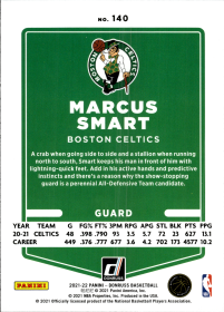 Marcus Smart - Panini Donruss Base Set 2021-22, Nr. 140