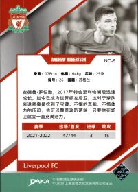 Andrew Robertson - DAKA Liverpool FC Set Holocene 2022-23, Nr. NO-5