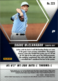 Shane McClanahan - Panini Mosaic Base Set 2021, Nr. 223 – Rookie Card