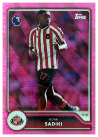 Noah Sadiki - Topps Flagship Premier League Base Set 2026-27, Nr. 237 – Pink Voltage Parallel
