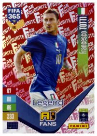 Francesco Totti - Panini Adrenalyn XL FIFA 365 Fan Favourites 2026-27, Nr. 441 – Red, Insert