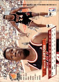 Willie Burton - Fleer Base Set 1993-94, Nr. 279