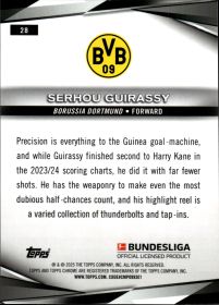 Serhou Guirassy - Topps Chrome Sapphire Bundesliga Base Set 2024-25, Nr. 28