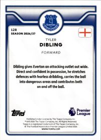 Tyler Dibling - Topps Flagship Premier League Base Set 2026-27, Nr. 128