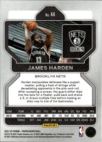 James Harden - Panini Prizm Base Set 2021-22, Nr. 44