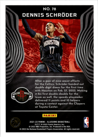 Dennis Schröder - Panini Illusions Base Set 2021-22, Nr. 78