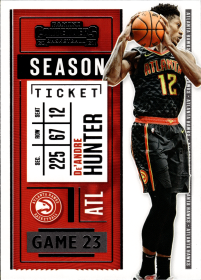De'Andre Hunter - Panini Contenders Season Ticket 2020-21, Nr. 24
