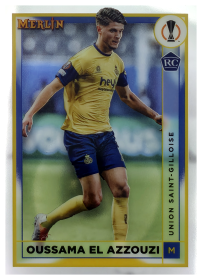 Oussama El Azzouzi - Topps Merlin Chrome UEFA Club Competitions Base Set 2022-23, Nr. 140 – Rookie Card