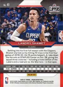 Landry Shamet - Panini Prizm Base Set 2020-21, Nr. 41
