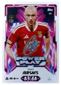 Fredrik Aursnes - Topps Match Attax UEFA Club Competitions Power Play Signature Style 2026-27, Nr. 330