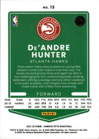 De'Andre Hunter - Panini Donruss Optic Base Set 2021-22, Nr. 13