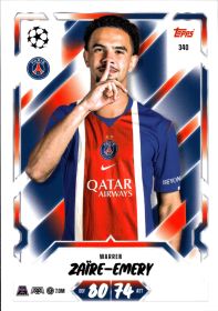 Warren Zaïre-Emery - Topps Match Attax UEFA Club Competitions Base Set 2026-27, Nr. 340