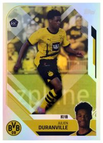 Julien Duranville - Topps Borussia Dortmund Team Set China Edition Base Set 2023-24, Nr. BVBC-22 – Rookie Card